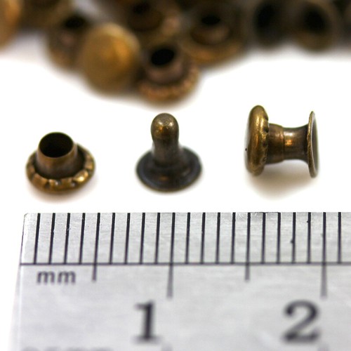 Single cap antique brass - single,