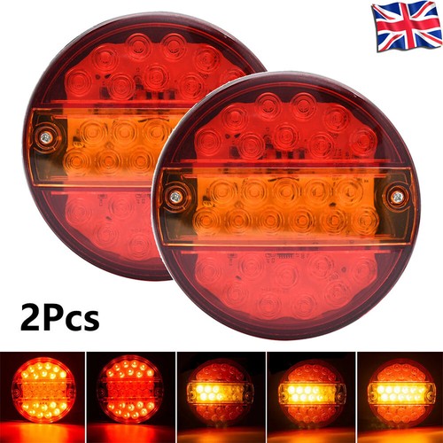 Led round rear tail - round, lights