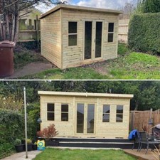 Summer house pent - pent, shed
