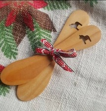 Set Of 2 Wooden Birch Swedish