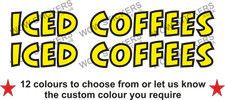 2 x Iced Coffees Stickers