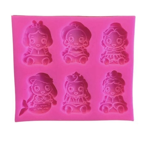 Princess silicone moulds - silicone,