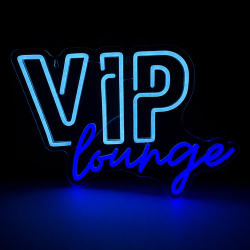 Vip lounge blue - vip, neon