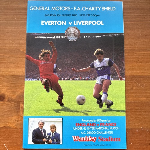 1986 charity shield programme - charity,