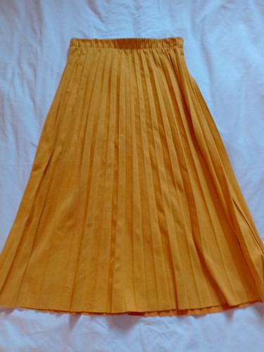 Zara women orange - orange, pleated