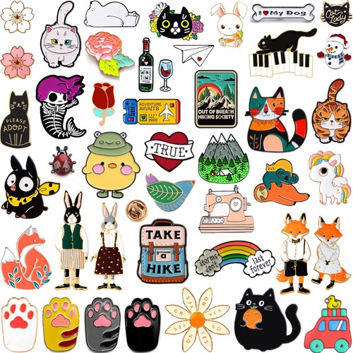 Quirky enamel badge lapel - quirky,