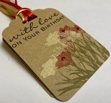 3 x Birthday gift tags - Wild