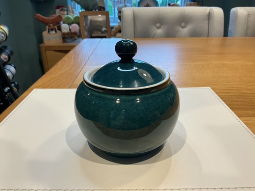 Denby greenwich lidded sugar - greenwich,