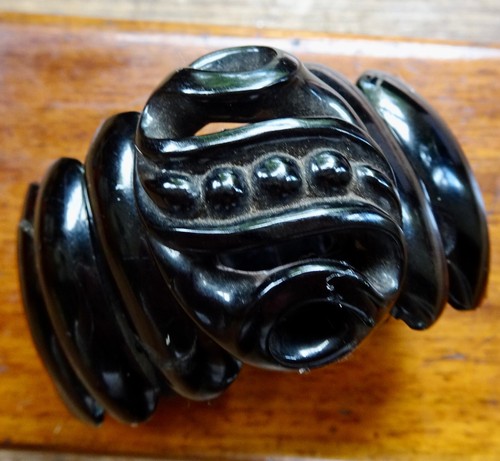 Antique victorian whitby jet - whitby,