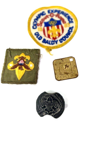 Vintage boy scout scarf slide - boy,