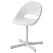 IKEA LOBERGET SIBBEN Desk Chair  Homework Children's Sturdy Modern White NEW