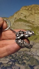 Dinosaur Skull Tyrannosaurus Rex Keyring Fossil Hunter Gift. Gift Boxed