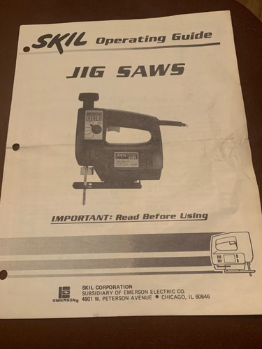 Skil jigsaws owners operating - jigsaws,