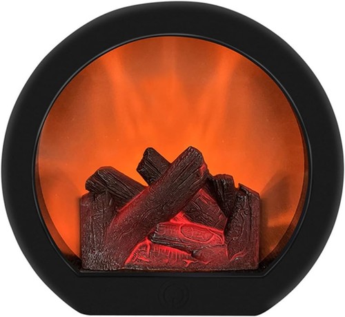 Fireplace lantern with led - with,