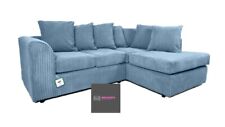 EXCLUSIVE SKY BLUE LEFT-HAND/RIGHT-HAND UNIVERSAL DYLAN CORNER SOFA JUMBO CORD