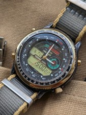 Vintage 1991 Citizen Promaster Race Timer Ana-Digi Watch (C090-088841) in FWO