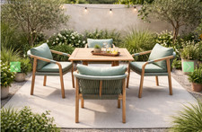 Albany Acacia Wood & Rope 4