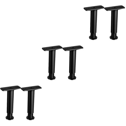 6pcs black adjustable bed - 6pcs,
