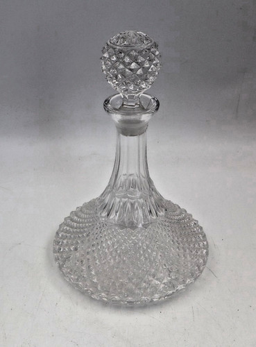 Vintage heavy cut glass - cut,