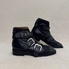 Zara Black Leather Studded