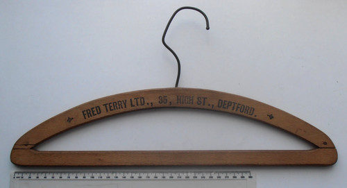 Vintage wooden coat - coat, hanger