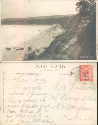 Studland bay beach and - bay,
