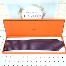 HERMES 100% Silk Tie H Logo