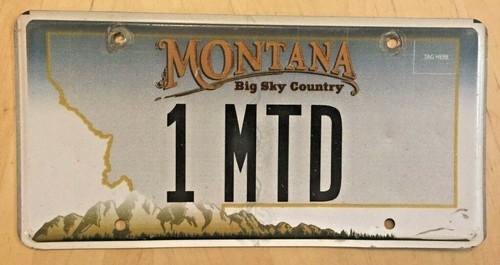 Montana vanity license plate - license, "