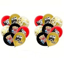 Movie Night Balloon Cinema Hollywood Film Birthday Party Decoration 12" 20pcs