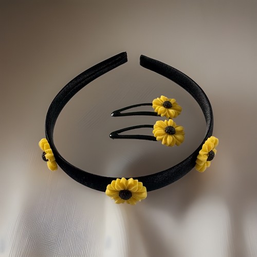 Yellow daisy hair - yellow,