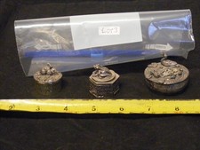 Silver scenes trinket boxes - scenes,