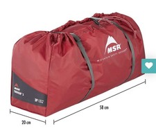 MSR Tindheim 3-person Green Tunnel Tent Camping
