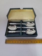 Set of 6 Apostle Teaspoons Chromium Plated Stainless Vintage Coffee Spoons