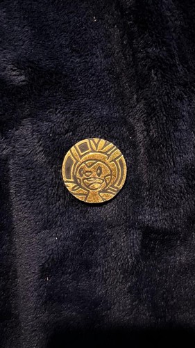 Gold tone pokemon coin - tone,