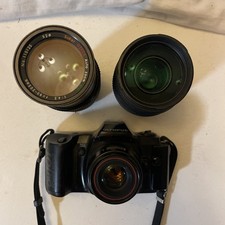 Olympus OM101 Power Focus 35mm Film Camera + Multiple Zoom Lens + Cap/Strap/case