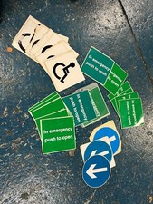 disabled stickers/in emergency push stickers job lot
