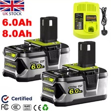 8.0Ah 6.0Ah For Ryobi 18V One