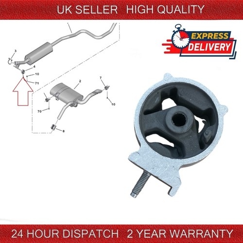 Exhaust pipe fixing bracket - exhaust,