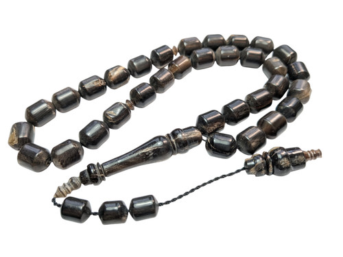 Buffalo horn prayer beads - 33,