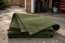21oz canvas tarpaulin - tarpaulin, waxed