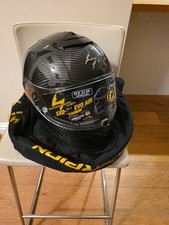 Scorpion EXO R1 Air Evo Carbon Full Face Moto Motorcycle Helmet Black Gloss XL