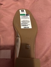 M&S Women's Gold Court Shoes