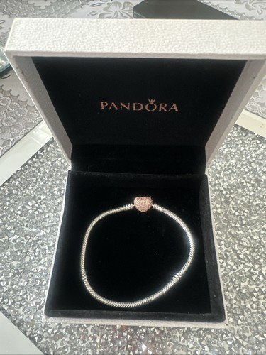 Pandora silver snake bracelet - silver,