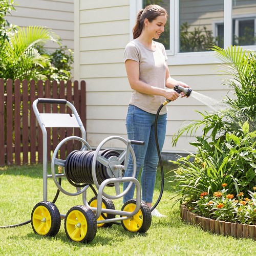 Garden hose reel cart wheels - garden,
