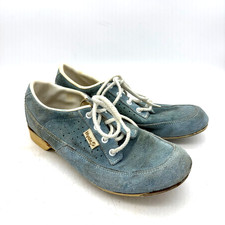 Vintage Hyde Blue Suede Leather Retro Bowling Shoes Women’s Size 6 Made in USA