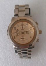 River Island Unisex Gold Tone Quartz Watch