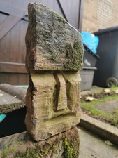 Real Sandstone Easter Island Style Stone Head Face Water Feature  Free Smaller 1