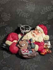 Vintage Makro Polystone 55cm Santa Christmas Tree Stand Boxed