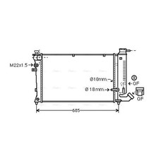 Radiator For Peugeot 306 1.9 DT AVA