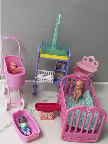 Barbie baby dolls with cots - dolls,